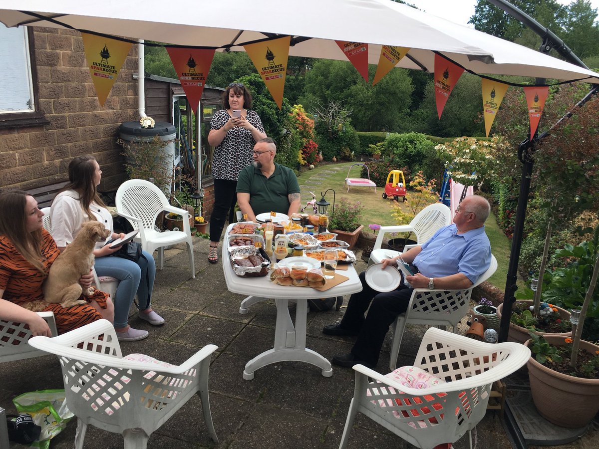 #sparbeque. Just starting to get things on the table as peeps arrive