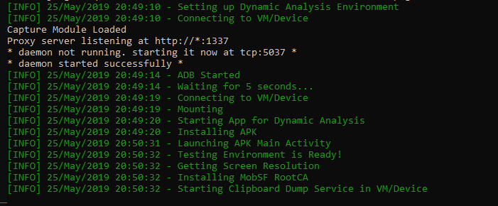 cornerpirate's tweet image. Aaaaand that is #MobSF working in a rooted Android KitKat device allowing dynamic analysis. Smashing nights mucking around :D