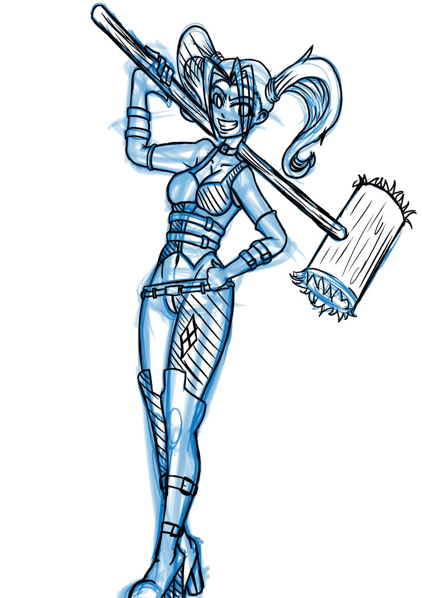 ToyCapsuleDraws's tweet photo. Hi guys! Thought I would look at how my art has improved over the years. While looking through some old files I came across some art from 2015 when I decided to pursue art and one of the sketches was of #HarleyQuinn from #Batman. So, I re-drew her for this week's #cutiesaturday https://t.co/LxHbqo0q7h