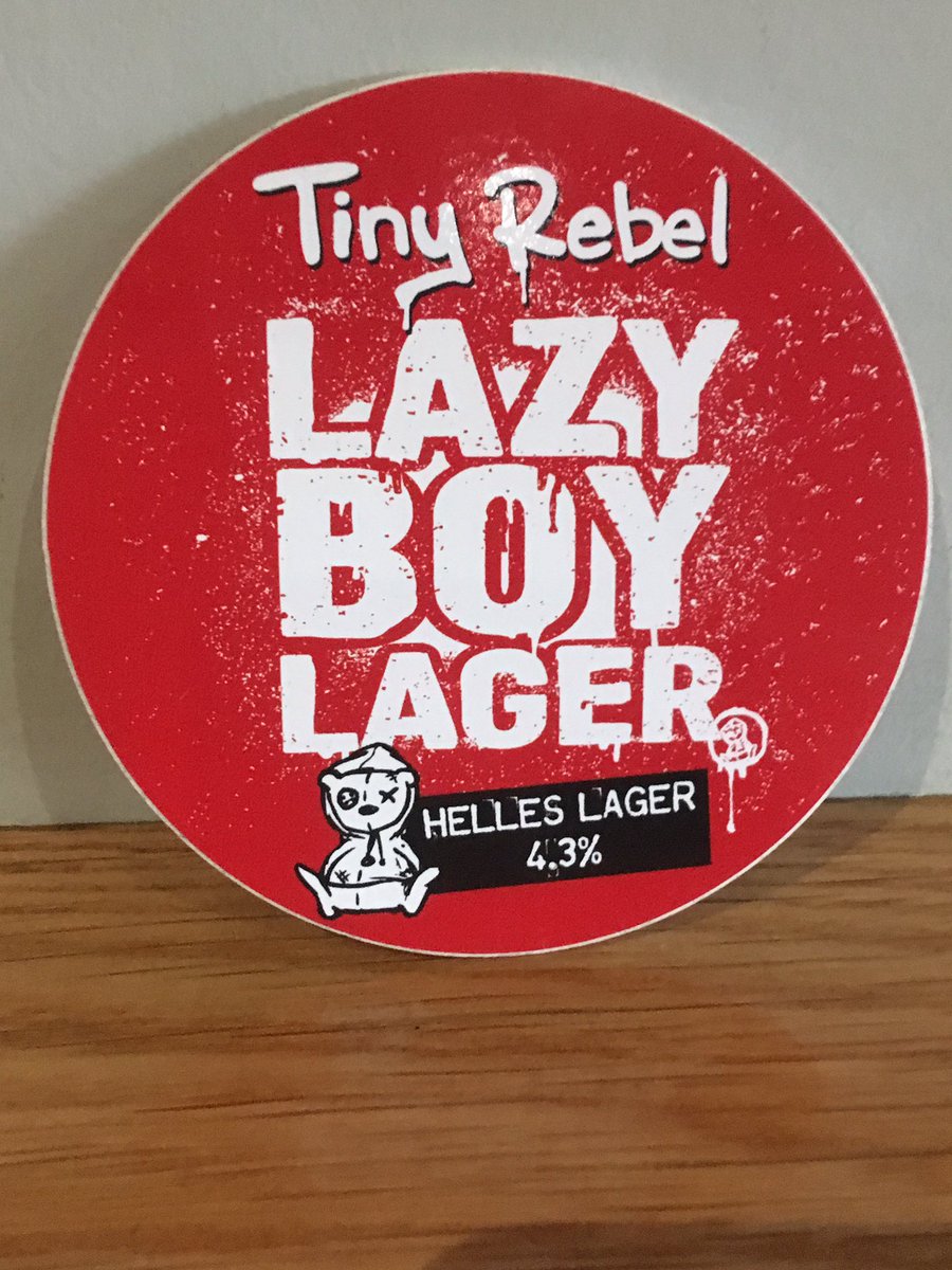 Brand new and pouring now <a href="/tinyrebelbrewco/">Tiny Rebel</a> Lazy Boy Larger!! Come and get some. It tastes great!! 🍻🍻😃