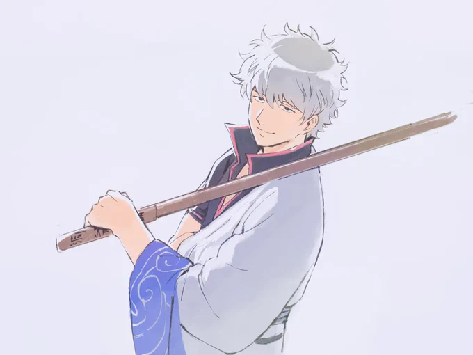 およ先輩が超超超かっこいい銀さん描いてくれた!!!!!!!!!!!!!!!!!!!!!!!!!!!!!!!??????? 