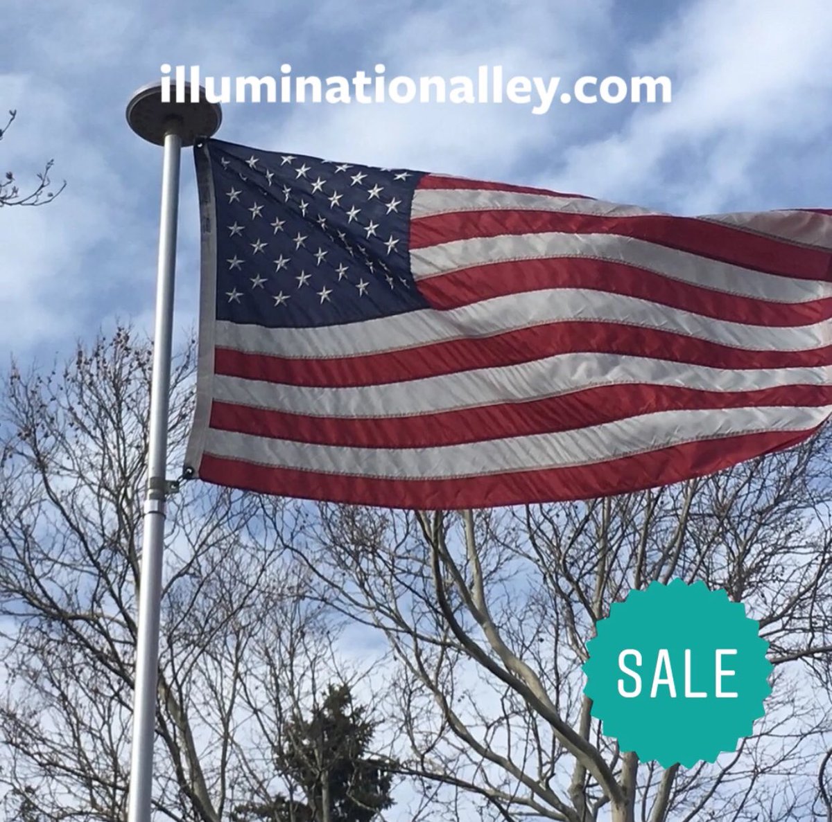 illuminationaly's tweet image. 🇺🇸 Memorial Weekend SALE! 20 Ft. telescoping flagpole with an Ulta Bright Solar Powered LED Top Light. SHOP NOW! ☀️ 
illuminationalley.com/collections/to… #flagpolekit #flagpolelight #memorialdaysale #illuminationalley