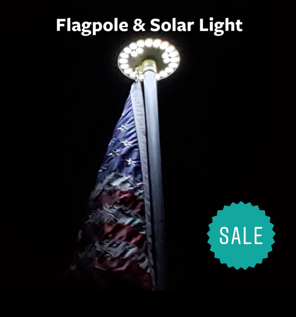 illuminationaly's tweet image. 🇺🇸 Memorial Weekend SALE! 20 Ft. telescoping flagpole with an Ulta Bright Solar Powered LED Top Light. SHOP NOW! ☀️ 
illuminationalley.com/collections/to… #flagpolekit #flagpolelight #memorialdaysale #illuminationalley