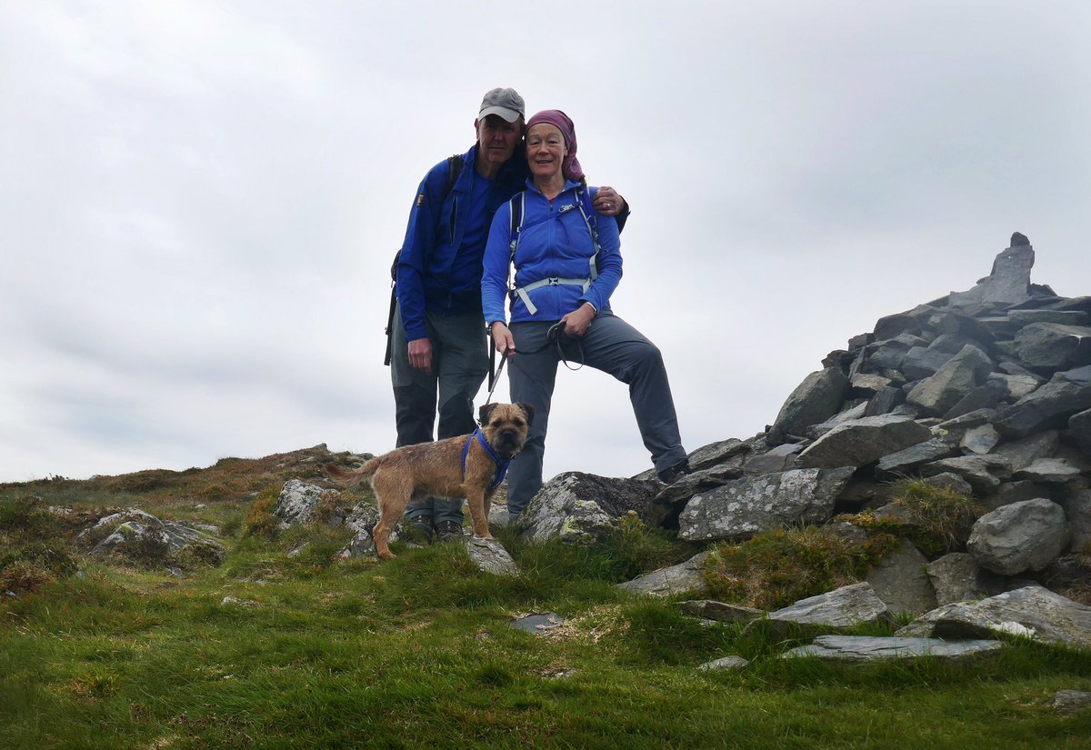 BtCulter's tweet photo. That’s me completed the #Wainwright northern fells 🐾😛🐾 The folks took me on a long scenic route over #Skiddaw to get to #Bakestall 🐾😀🐾 https://t.co/rYJIAgI2kz