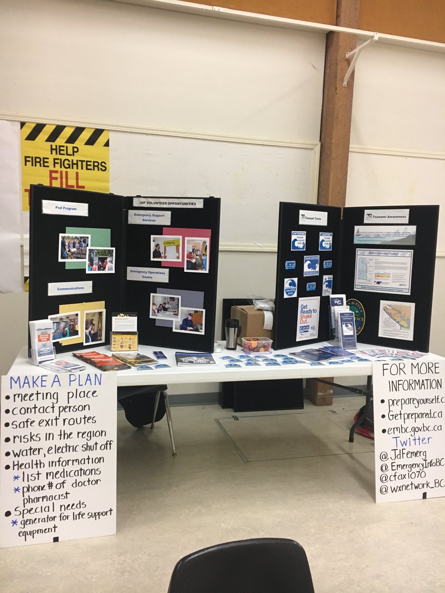 JdFemerg's tweet photo. Setting up for community #FireSmart and preparedness day in #WillisPoint https://t.co/ETJqvPbauf