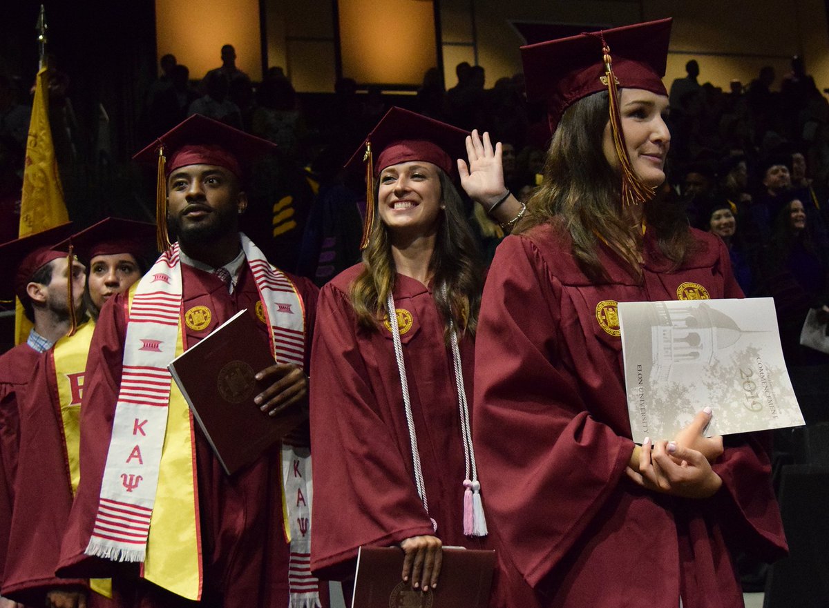 eloncomm's tweet photo. A #ElonComm-centric album from Friday’s diploma ceremony in Schar Center.🎓 #Elon19 PHOTOS: https://t.co/tjz1anNZZF https://t.co/mNN09PfY4t
