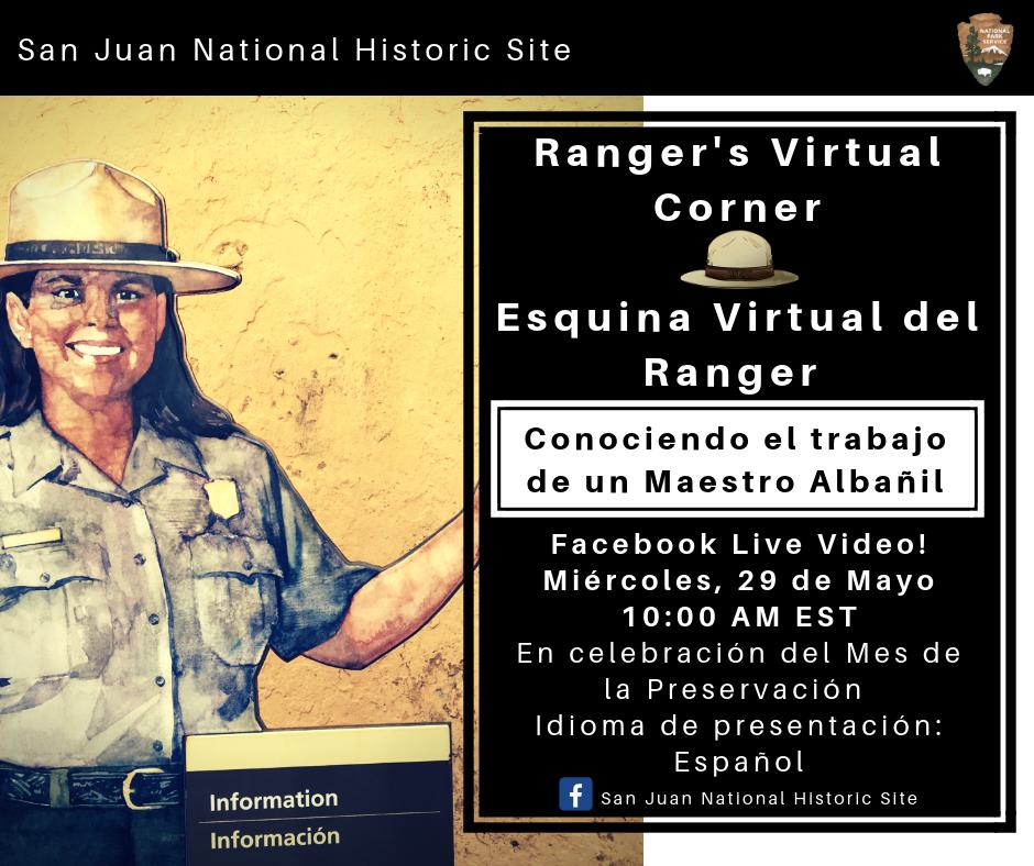 Aprende con nosotros en la Esquina Virtual del Ranger! Este próximo miércoles, sintoniza nuestra página Facebook: facebook.com/sanjuannps 

#CastillosdeSanJuan #Preservación #Preservation #ViejoSanJuan #EncuentratuParque #findyourpark