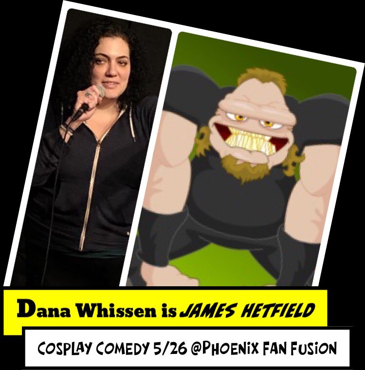 CosplayComedy's tweet photo. Obey your master when James Hetfield (@Whisstopher) comes to @PhxFanFusion tomorrow 1:30p in room North 124!
#cosplay #comedy #standupcomedy #metallica #jameshetfield #phoenix #phoenixfanfusion https://t.co/PPkNBodC2L