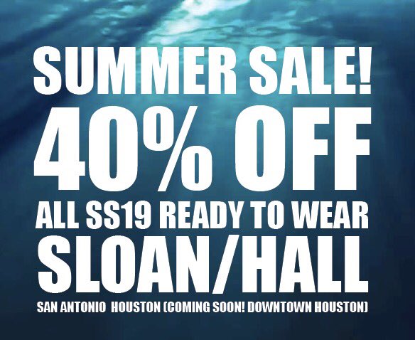 sloanhall's tweet photo. Make way for mark downs, it's our summer sale! #sloanhall https://t.co/osODV3PtDr