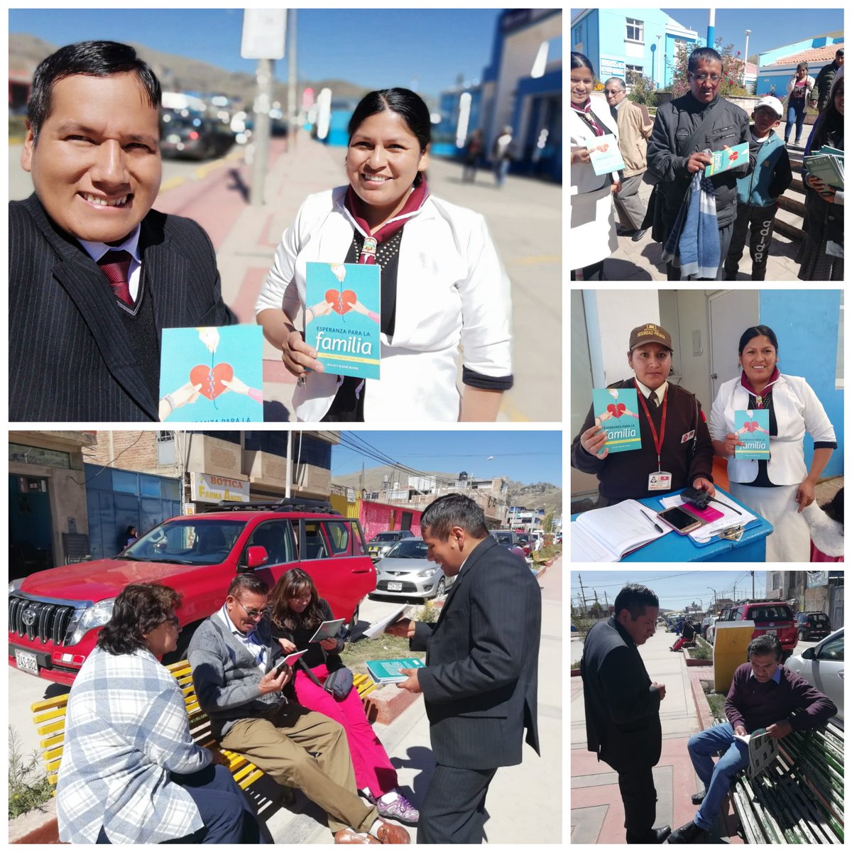 Hoy salimos a las calles de Salcedo - Puno a obsequiar el libro  #EsperanzaParaLaFamilia por el dial de #ImpactoEsperanza #VivaAEntrega #PeruSiLee #DMPunoD #MLT #UPSur