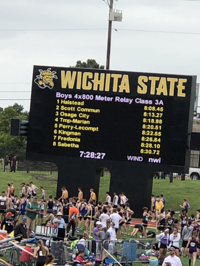 FredoniaJackets's tweet photo. Congratulations  to our boys 4x800 team for taking 7th at 3A State Track! They ran a personal best of 8:28.10. https://t.co/7GZwZ96m4V