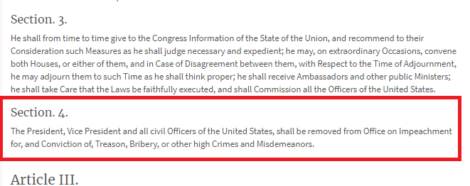 16- Bill Clinton was acquitted because even lying about the Lewinsky scandal - and asking her to lie - did not amount to "Treason" or "other High Crimes" in the minds of the Senate & the American public. '