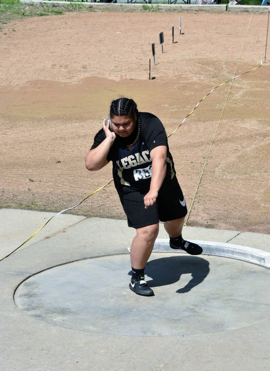 LHS_TandF's tweet photo. 🚨School Record Alert🚨

Jeanette Perez Nelson breaks her own School Record and places 3rd in the Class A Girls Shotput with a throw of 40-07.00! https://t.co/1FrmTJrr7T