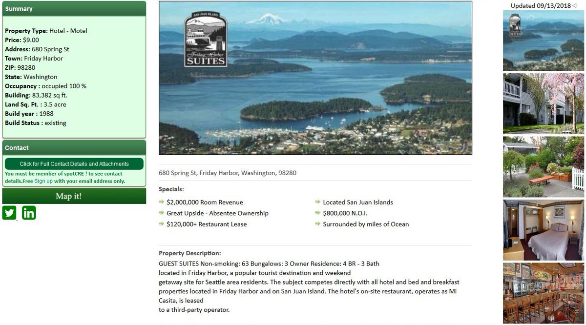 Non-smoking 63 Bungalows/GUEST SUITES for sale - tourist destination and weekend getaway site for #Seattle area residents ow.ly/5D7G30ma98T