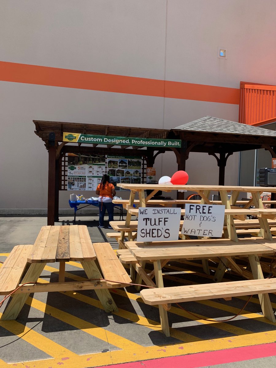 Free hot dogs and talking to our awesome customers about tuff sheds at Alexandria Home Depot. ⁦<a href="/THD0374/">The Home Depot 0374</a>⁩ ⁦<a href="/CJDaniel85/">CJ Daniel</a>⁩ ⁦<a href="/tuffshed/">Tuff Shed</a>⁩ ⁦<a href="/jxh076/">james hickingbottom</a>⁩