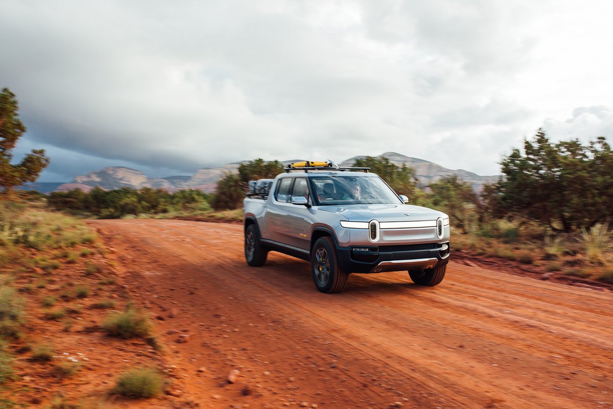 Rivian's tweet image. This is home for the next few days. Hold our calls.