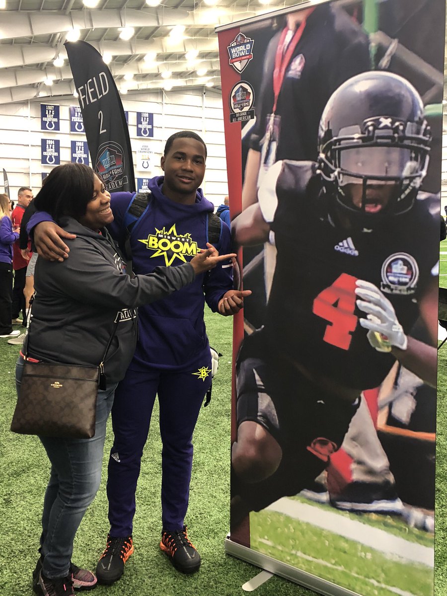 sukeena5's tweet photo. Thank You @PFHOFAcademy and @BOOMfootball for recognizing @jaymckenzie06  at this years 15-U 7v7 National Championships by naming the tournament trophy in his honor. Jaylon’s All-American jersey was also retired. 
#❤️ https://t.co/ur0lG5wZl0