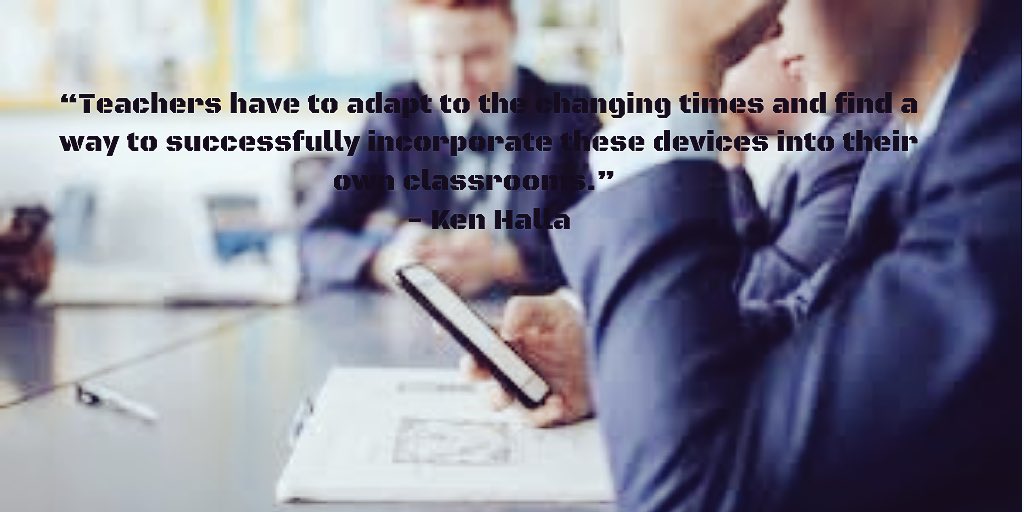 phones4classroo's tweet photo. Ken Halla is a 9th grade teacher that supports smartphone use in classrooms. His blog, “World History Teachers Blog” is one of the most used education blogs in the US. Halla’s opinions on smartphone use in classrooms should be better recognized. #teacher #education #smartphones https://t.co/Aa0z0e8zgl