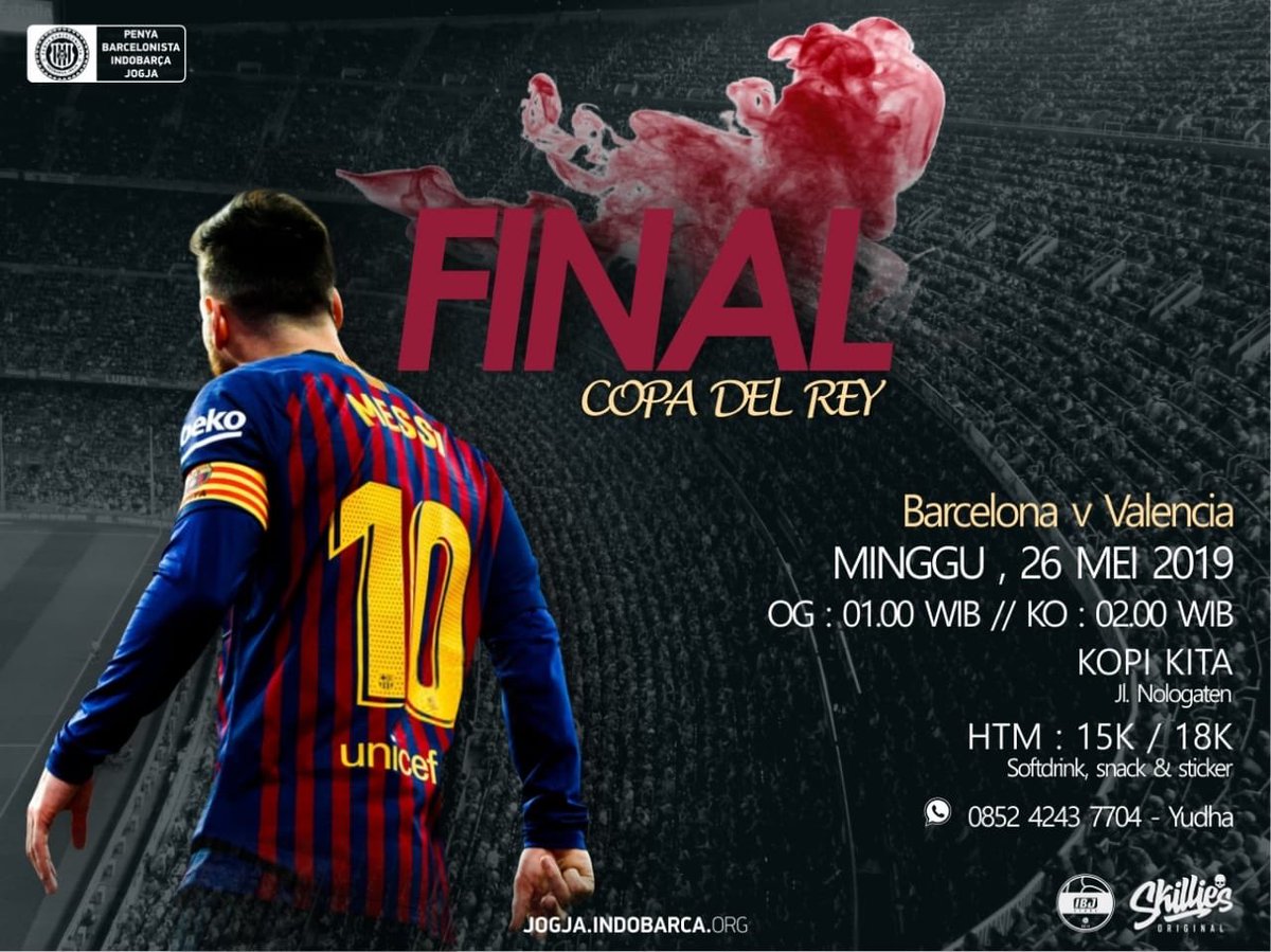 INDOBARCA_JOGJA's tweet photo. Last match of the season! Ayo merapat! #FinalCdR https://t.co/EeIjcmHJJ7