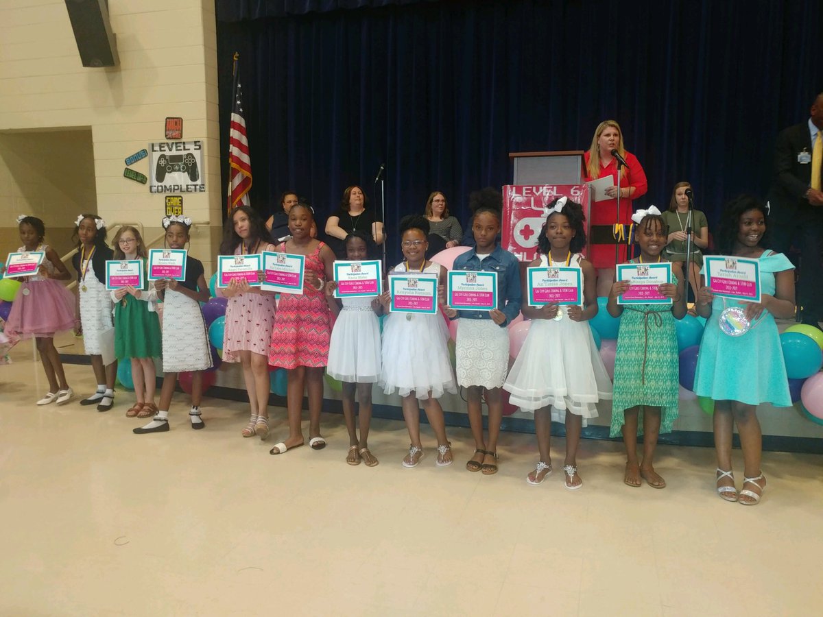 gigcitygirls's tweet photo. The Inaugural class of 5th Grade Gig City Girls ⁦@OrchardKnob⁩ promotion. 21 girls from 5th grade participated &amp; surpassed all expectations! Our future change agents!  Who‘s gonna run the world?  These girls!  #impact #opportunity ⁦@HCSOppZone⁩ ⁦@hamcoschools⁩ https://t.co/bxDqWD9YRl