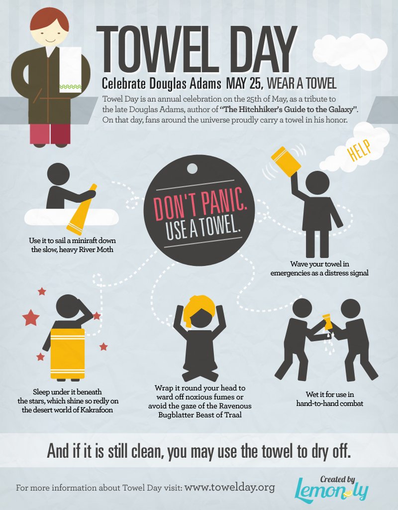 DavePaterson's tweet photo. Happy #TowelDay https://t.co/6lEPcNFoBV