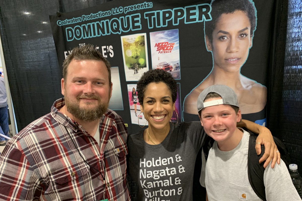 Great time at the @Musium_SciFi escape velocity event today. Engaging in STEM activities with Jacob. Amazing bonus, got to meet <a href="/Mi55Tipper/">Diana 🐇</a> Dominique Tipper! can’t wait for the new season of The expanse
