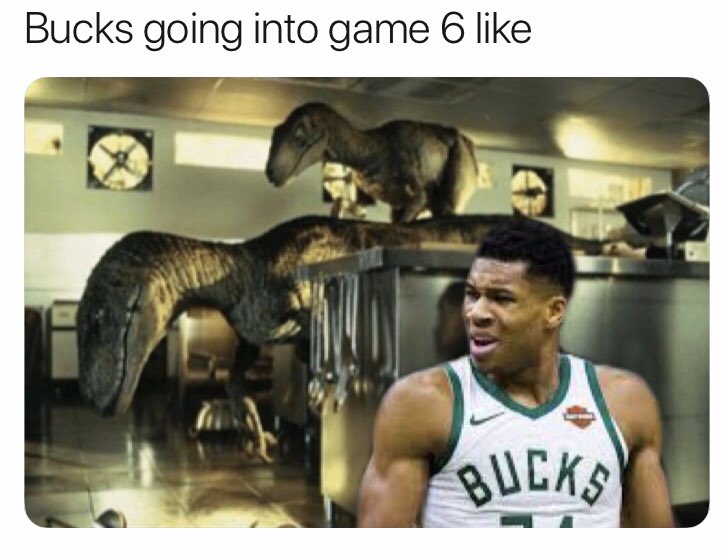 sandrapro's tweet image. My first attempt at making a meme lol. @NBA @Bucks @Raptors