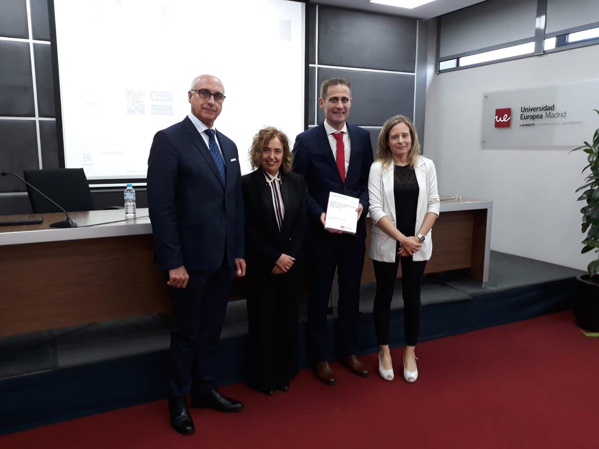 AlberGonGar's tweet photo. El día de ayer en el marco de la Universidad Europea dimos lectura a la tesis doctoral "Modelo de Competencias para la Gestora Enfermera" (MCGE). 

 Esta tesis supone el primer modelo validado de competencias para la gestora enfermera en España. https://t.co/rj8L5zdjuf
