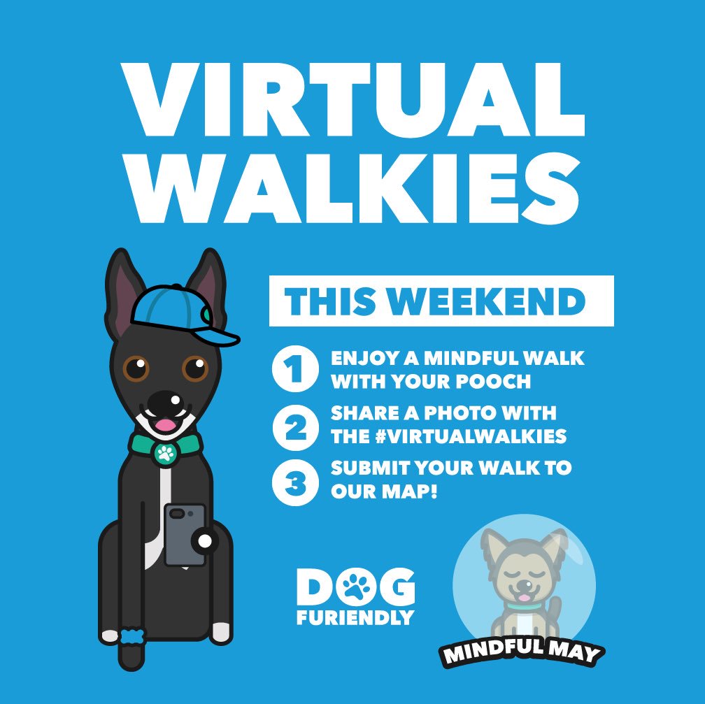 lmjwoww's tweet photo. Enjoy a mindful walk with your dog this weekend, share your photo using #virtualwalkies πΆ and add your walk into the @DogFuriendly map πΊ #walkies #mindfulmay https://t.co/LilM24hldX