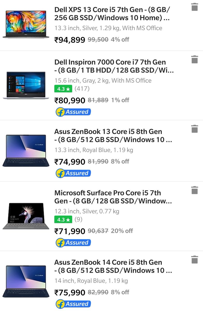 Finalists. Macbook isn't in the list because I've pledged to never be dumb enough to buy Apple. Zenbook and Surface Pro are equally beautiful. 😍
