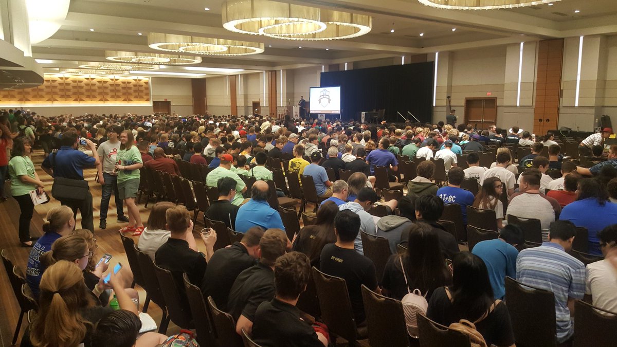 GoBIMsters's tweet photo. NAQT HS Nationals kick off meeting 0800. https://t.co/gbvrZkhd9p