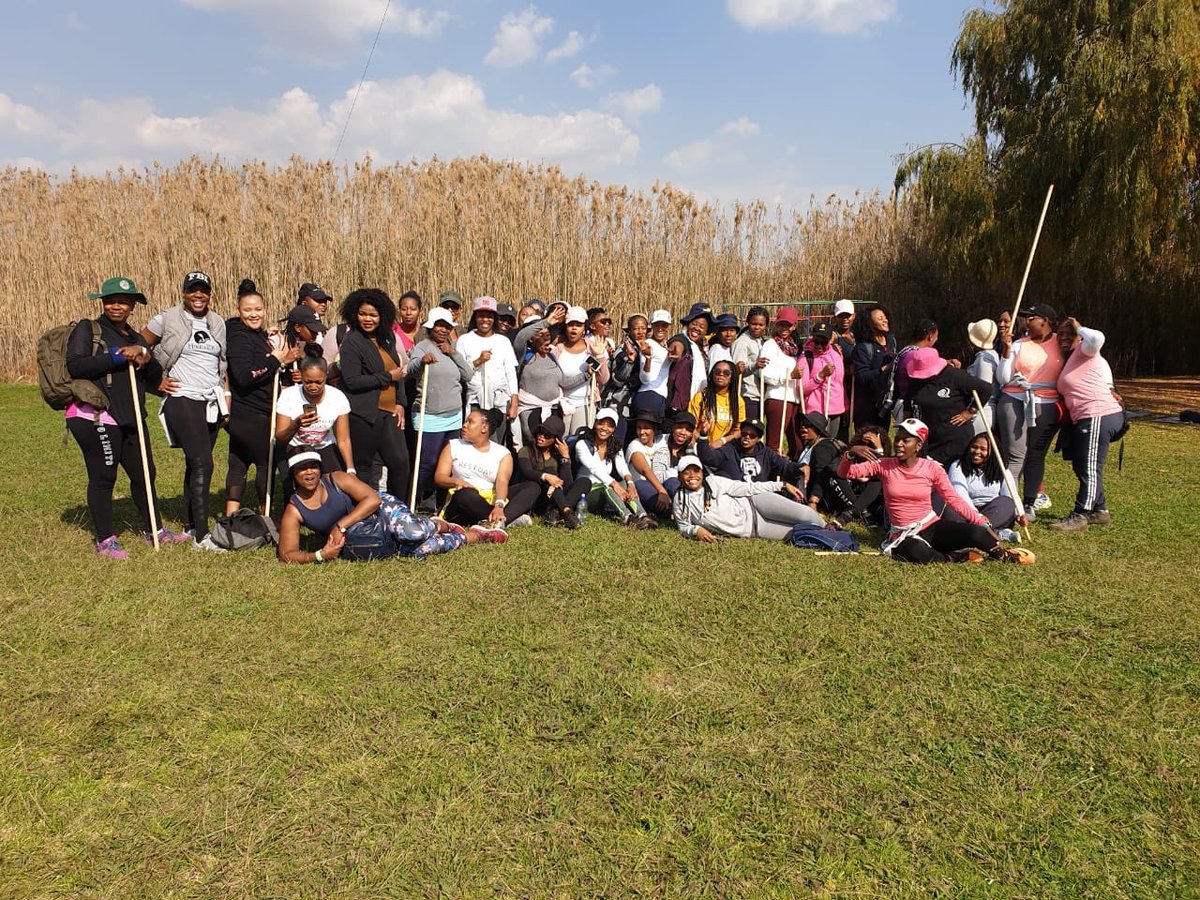 NobuntuSA's tweet photo. #SAInaguration19 #AfricaDay: we  walked the land making proclamations and hearing revelations about South Africa and our beautiful continent. An encounter!
#ThyKingdomCome
#HikeAndPray https://t.co/pLzvFlKAm6