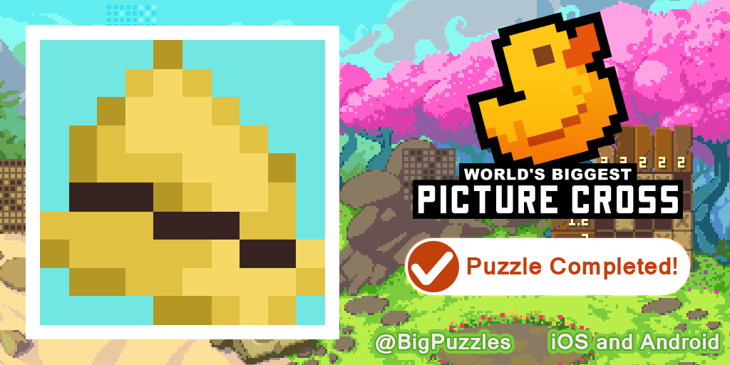 Reoleff's tweet photo. I've just completed 'Sunhat' in World's Biggest Picture Cross.
It's free https://t.co/iBUBFjha09 #WBPC https://t.co/g1uPTIjBFi