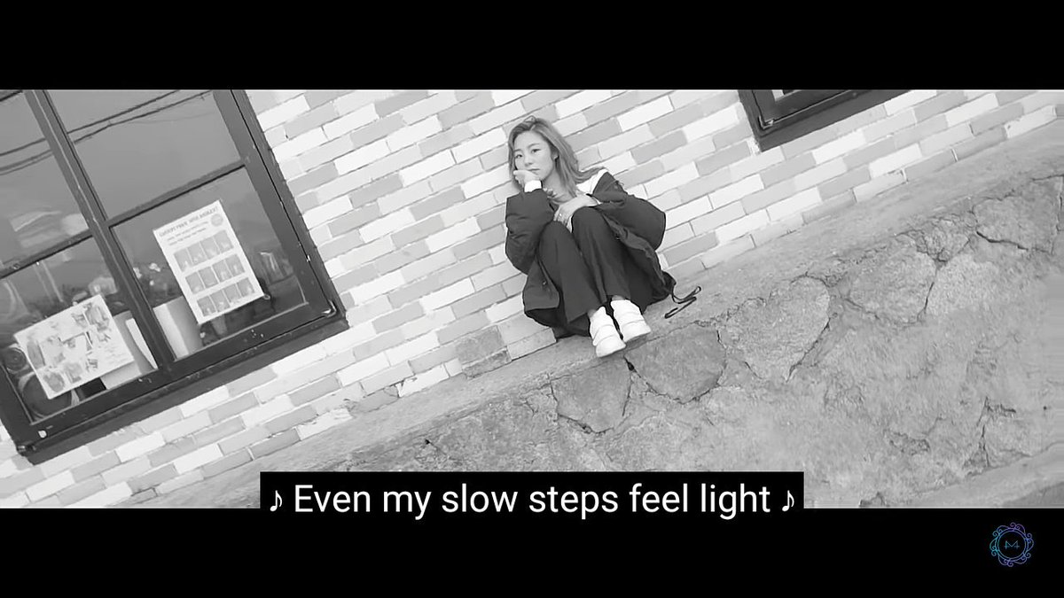 But, she also talks about her journey to healing."It's not bad, getting used to now. Because the cozy wind is blowing too", is reference to herself, because wheeIn sounds like the word "wind", she is the own able to bring herself happiness and found her balance. #WHEEIN_25