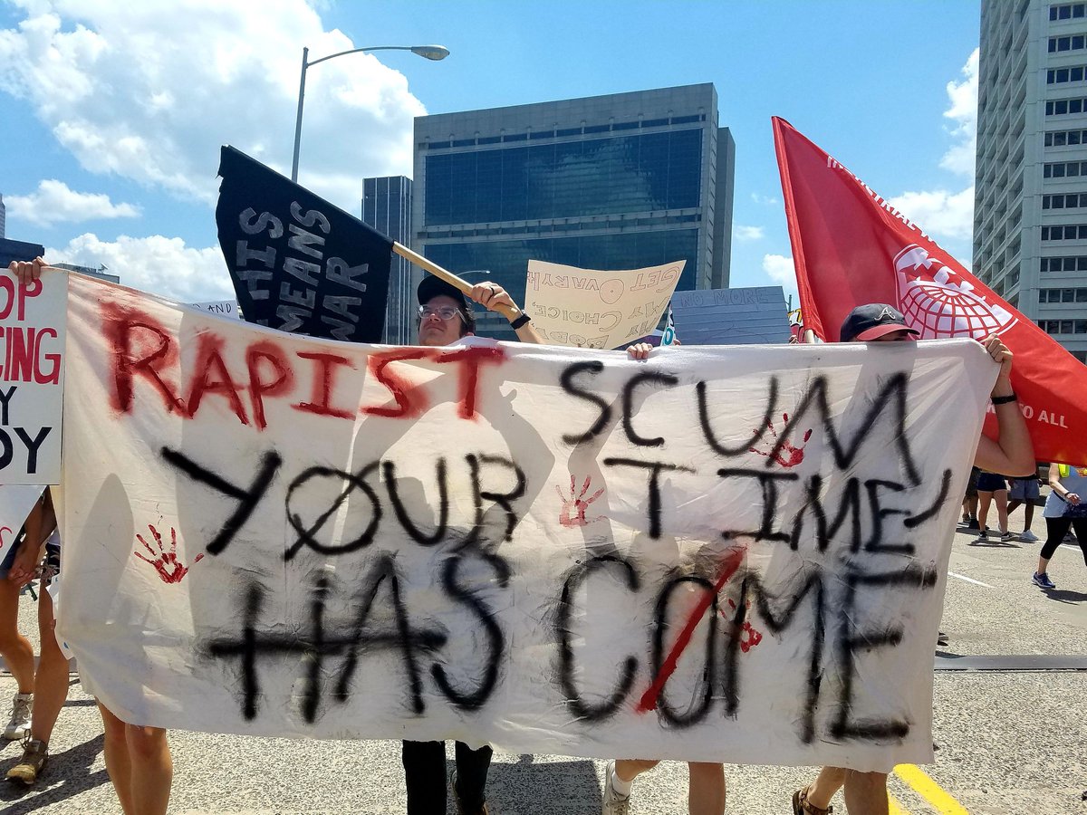 From the radical contingent at the #dobetterga march with <a href="/atlanta_gdc/">Atlanta GDC</a> , <a href="/IWWatl/">Atlanta IWW</a> , <a href="/AtlantaIWOC/">Atlanta IWOC</a> , and others.