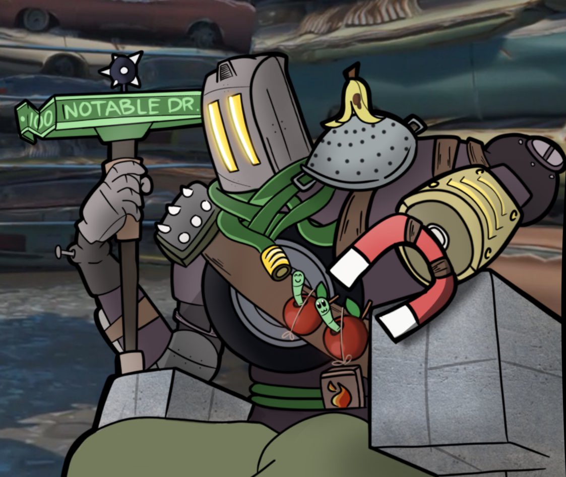 itsmaeder's tweet image. He who sits upon the garbage throne controls all of Fortnite Isle.

Awesome New Commision for the King of Dumpsters @LukeTheNotable