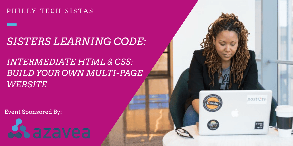 phillytechsista's tweet photo. Want to take your coding skills to the next level? Join us June 22nd @azavea for our monthly coding series, Sisters Learning Code! You’ve learned the basics of HTML/CSS now continue your coding journey with us in a fun, social, laid-back environment! https://t.co/dge82khmpH https://t.co/8A5IoT7IZK
