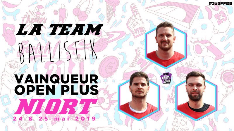 Félicitations aux vainqueurs (<a href="/BALLISTIK3x3/">BALLISTIK🏀3x3</a>) de ce premier #OpenPlus qui remportent un chèque de 1000€ et 1500 points à la course à l'#OpendeFrance !

On se retrouve le 29 mai 2019 à <a href="/villedhyeres/">Ville d'Hyères</a> pour le deuxième Open Plus de la saison !

📰 bit.ly/2ExVELE