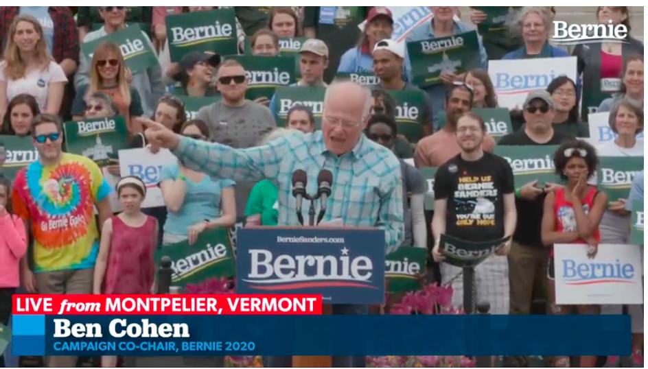 OaktownCogPsy's tweet image. #BernieInVT #Bernie2020 
Ice cream is good, but a president of the United States who truly believes in justice in all its flavors?? That's euphoric!
Ben Cohen of Ben and Jerry's