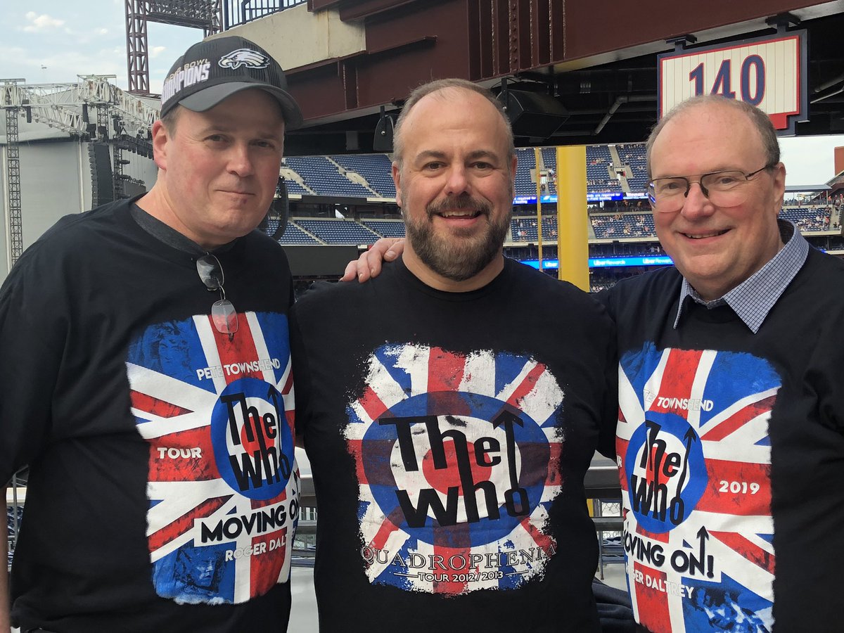 McCormickJohnJ's tweet photo. Enjoying The Who Concert with my sis my bro and one of my best friends Joe! @ Citizens Bank Park https://t.co/q93jOt3XaI