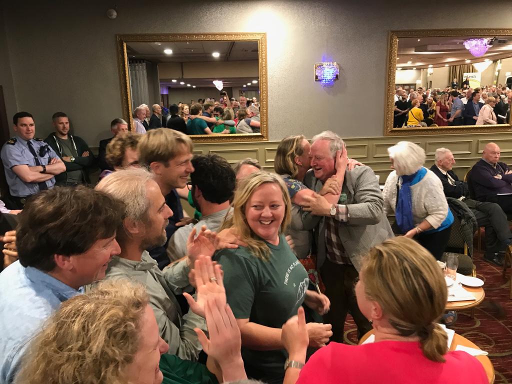 StTolaCheese's tweet photo. I am delighted to tell one & all that Roisin my sister has been elected for the Green Party in North Clare #LECLARE19 @BurrenGeopark @visitBurren @ https://t.co/S7NBw0PQ2D