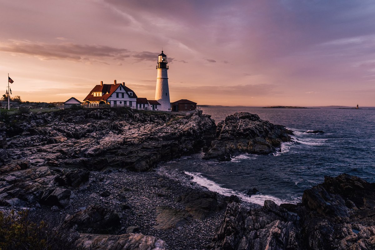 Last light on the coast.