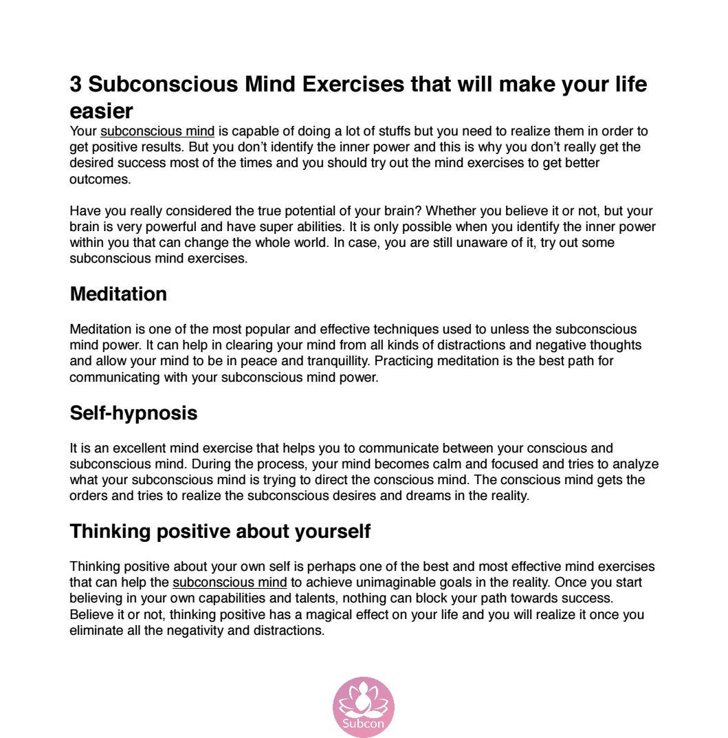 subcon_official's tweet photo. Quick exercises for your mind.
#quickgyude #mentalguide #mindbodysoul #subconsciousmind #subconsciouslearning #subconapp #trysubcon https://t.co/8tkGL86MqX