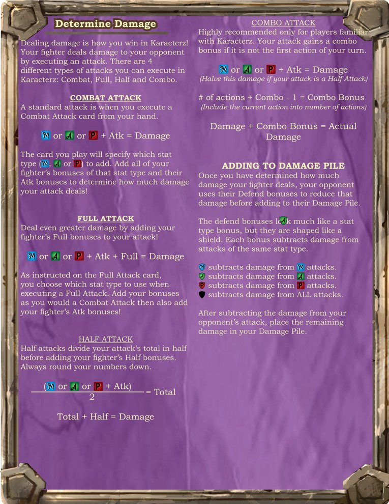 Landrattllc's tweet photo. #ScreenshotSaturday!

Making progress to finish and finalize the official #Karacterz rulebook!

An easy-to-read guide to adding your damage was missing. The demo shows players how to determine damage, but it was not easy to find.

What do you think?

#cardgame #indiedev https://t.co/vL6nrGKDuP