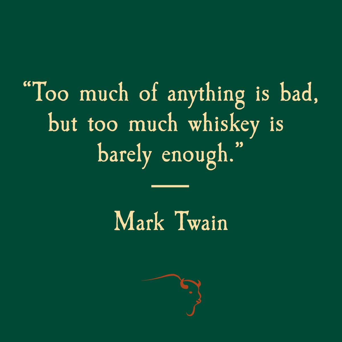 BuffaloTrace's tweet photo. Cheers to that. #buffalotrace #bourbon #marktwain https://t.co/vV6CdyyaOi
