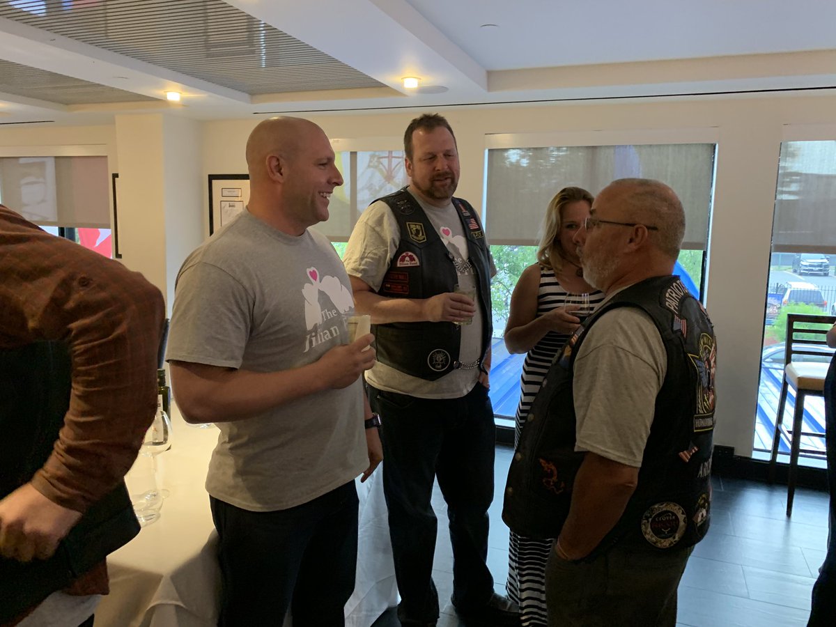 aslawetsky's tweet photo. An amazing final dinnner to end the Ride for Jillian at #cafemilano our favorite place in #Georgetown. Thank you for hosting us again and supporting @JillianFund !!! #RideForJillian
#patriotspack
#rollingthunder
#TheJillianFund https://t.co/vYfabNQLCA