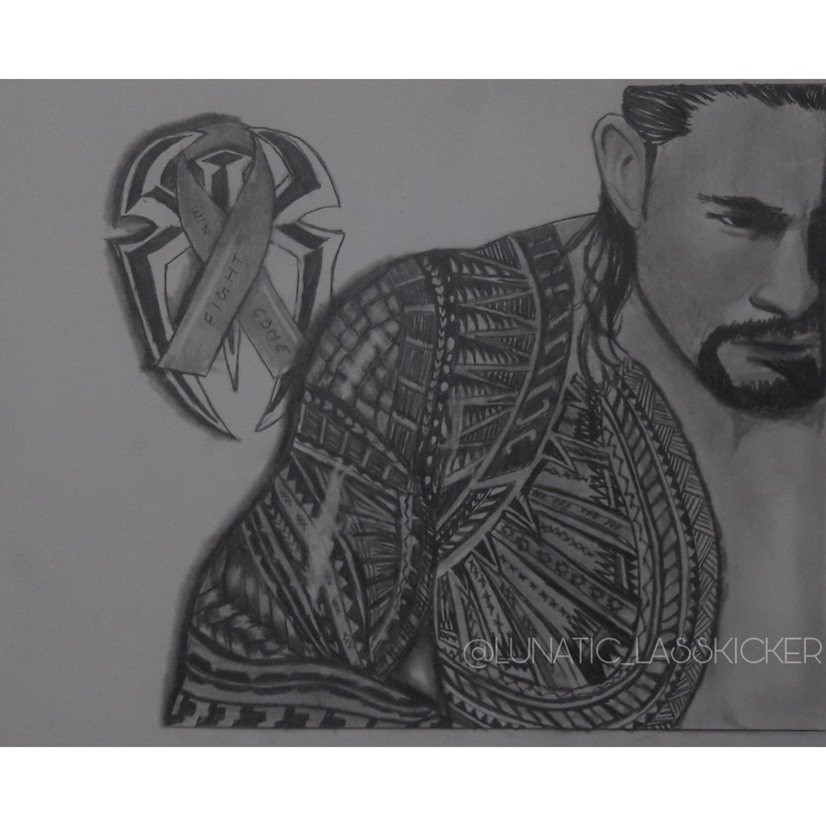namoonaa__'s tweet photo. Happy birthday to my inspiration , a true hero, a living legend @WWERomanReigns
.
#happybirthdayroman #romanreigns #thebigdog #sketch #wweshield #blackandwhite #pencil #pencilsketch #sketchbook #legend https://t.co/YTJZr7dV8d