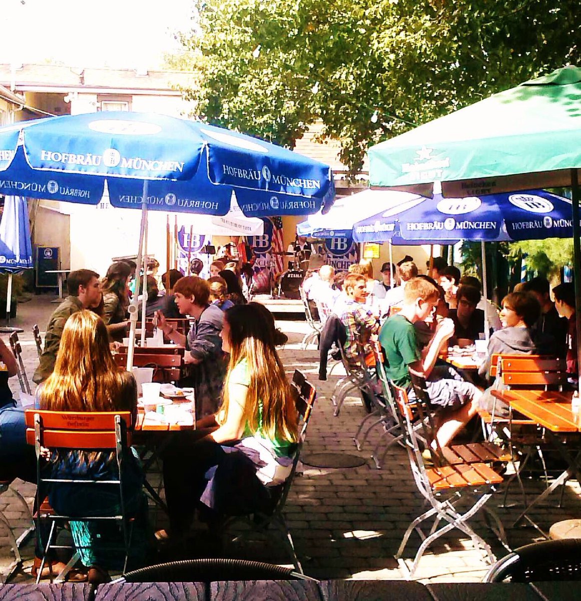 The band SHAKES is about to make it’s Killmeyers beer garden premiere tonight. Come on down!