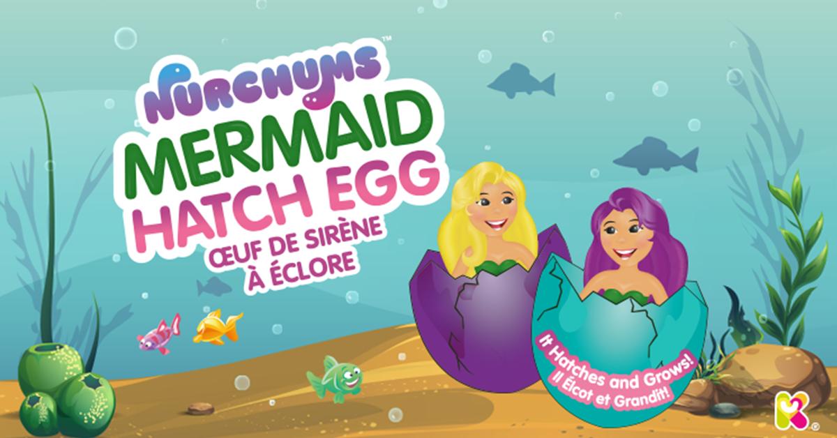 Nurchums's tweet photo. NEW and on-trend, these magical eggs come in blue or purple, with each egg containing one growing mermaid.  https://t.co/CS8XYgiuCj https://t.co/VSbhWsGWYH