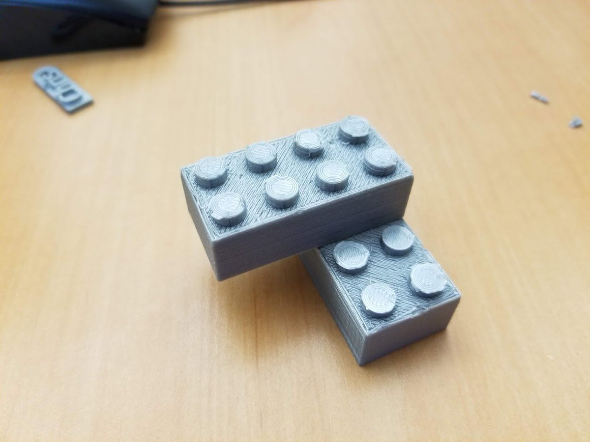 mg3dio's tweet photo. A good project for kids to start learning about CAD and 3D printing is have them make their own LEGO bricks. #stemeducation #stem #3dprinting #3dprinted #3dmodeling #ultimaker #ultimaker2extended #browardcollege #cad #lego #design #engineering #mg3d #sketchup https://t.co/7bDsRm7ifX